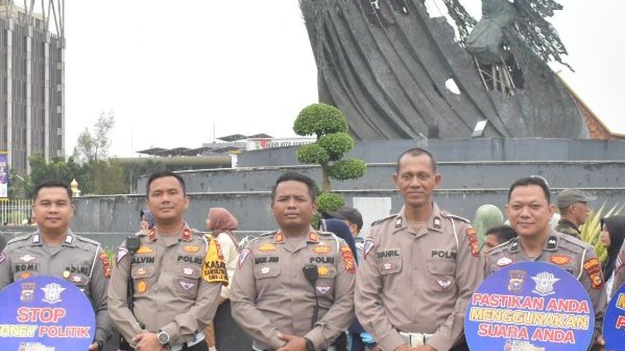 Car Free Day, Polresta Pekanbaru Ajak Masyarakat Ciptakan Pemilu Damai