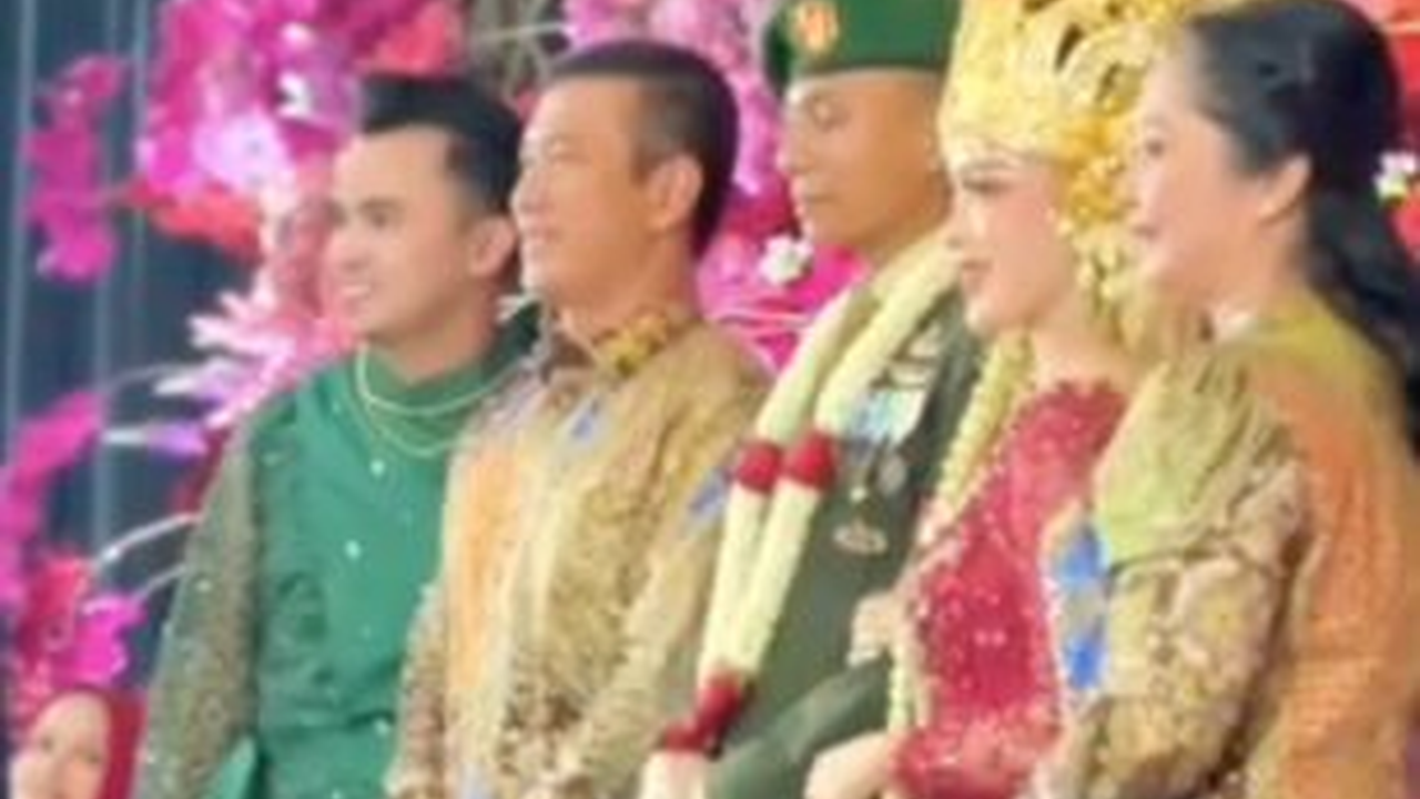 Momen Meriah Pernikahan Cewek Cantik dengan Prajurit TNI, Pangkat Sang Suami jadi Sorotan