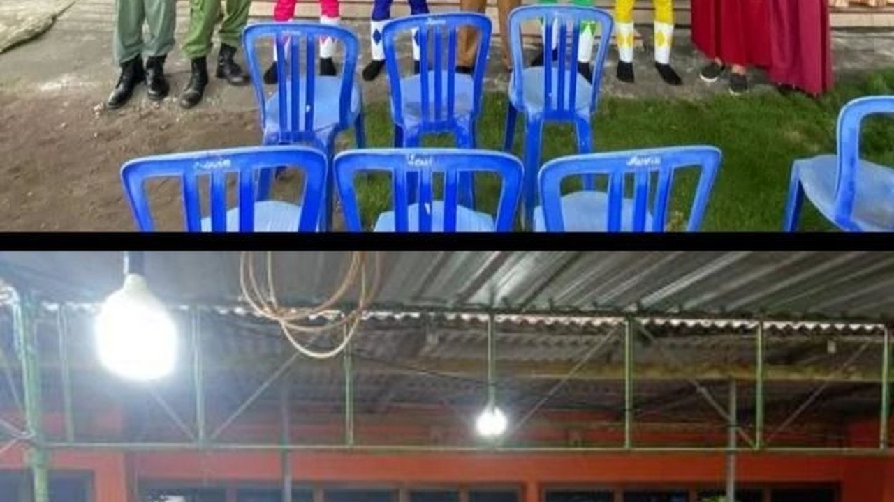 Tarik Minat Warga agar Datang ke TPS, Anggota KPPS Ini Kenakan Seragam Unik dan Pasang Hiasan Menarik
