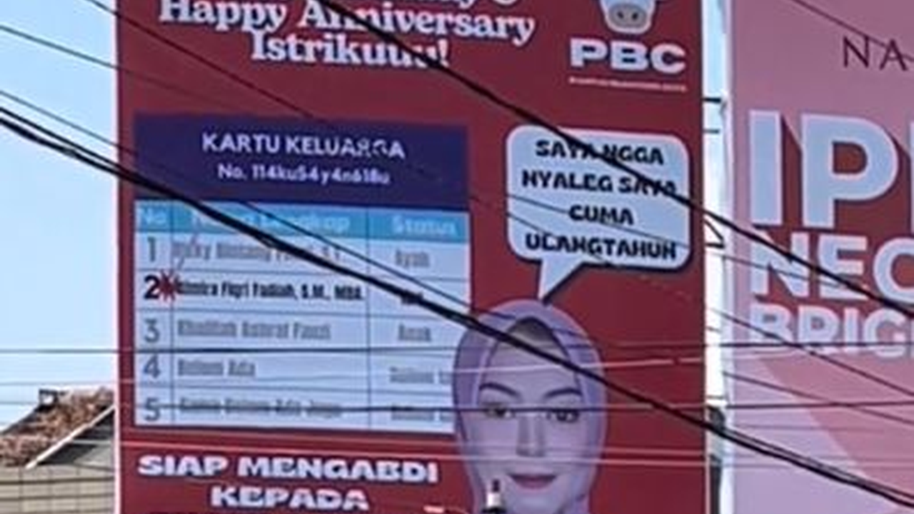 Viral Suami Beri Ucapan Ulang Tahun ke Istri dengan Cara Tak Biasa, Sukses Bikin Iri Warganet