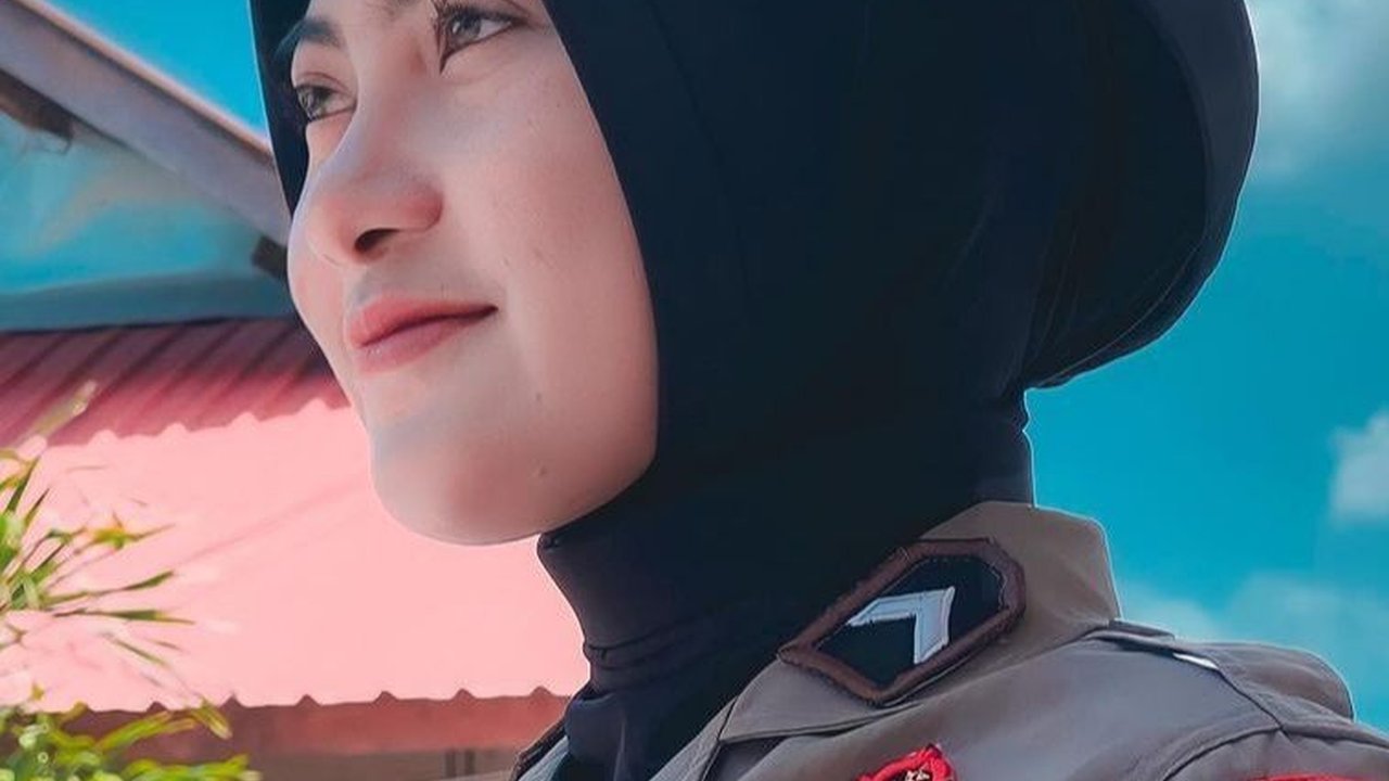 Polwan Berwajah Cantik ini Curi Perhatian, Sosoknya Ternyata Tak Sembarangan Mantan Putri Daerah