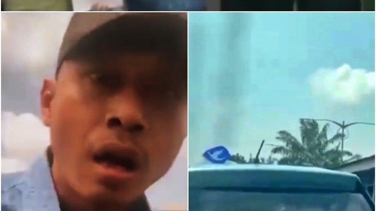 Aksi Sopir Blue Bird Marah-Marah Hingga Ludahi Pengemudi Mobil Lain