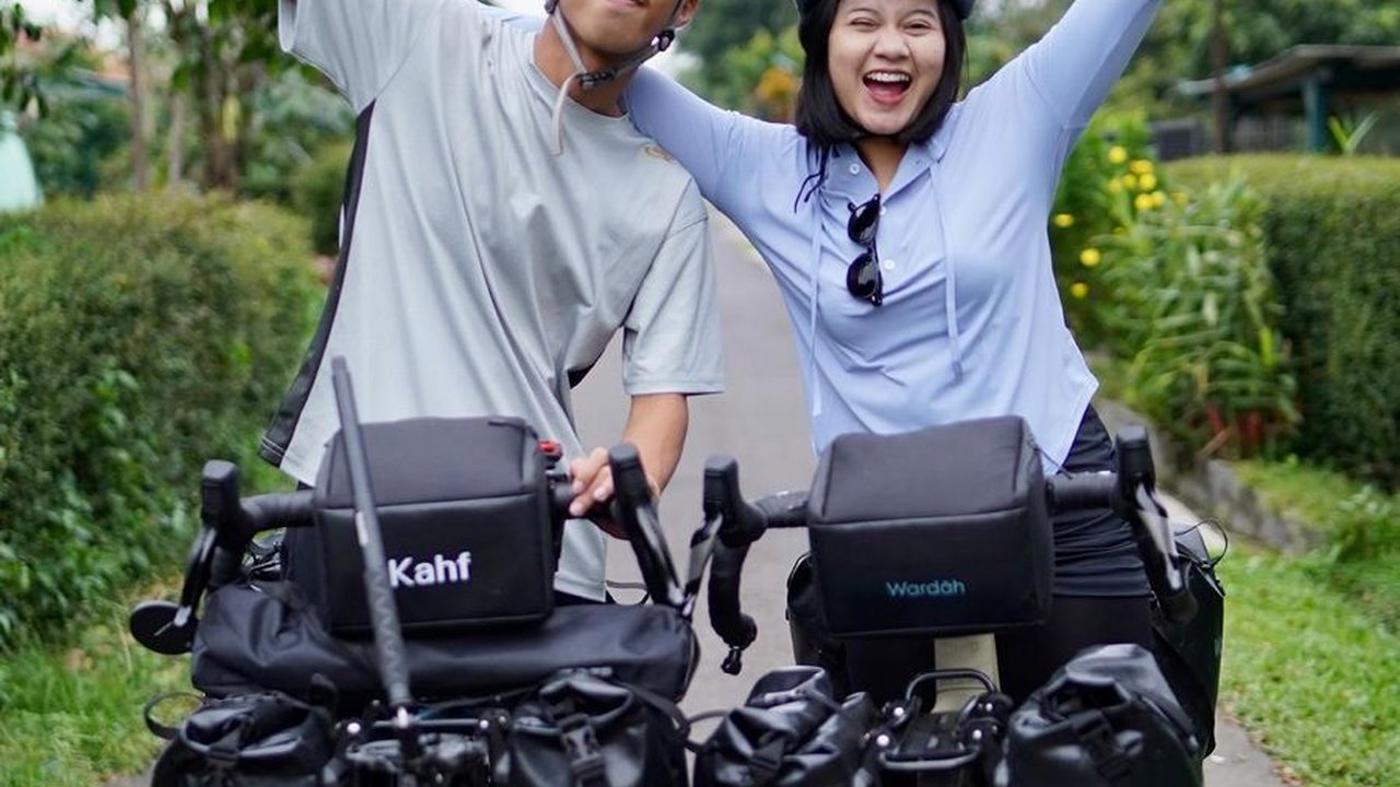 Sudah Keliling Indonesia, Pria Ini Niat Gowes dari Cimahi ke Makkah Bareng Istri, Dapat Banyak Doa dari Warganet