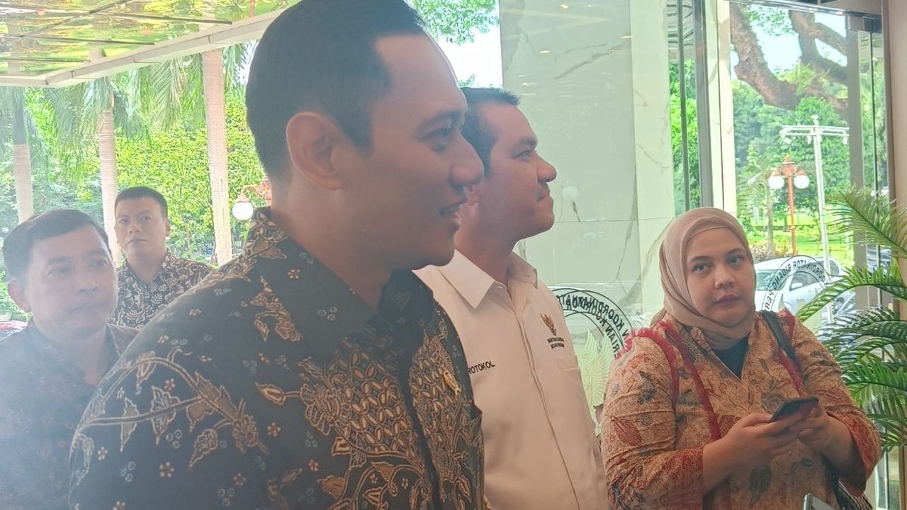 AHY Temui Airlangga di Kantor Kemenko Perekonomian, Minta Arahan soal Tugas Menteri ATR/BPN