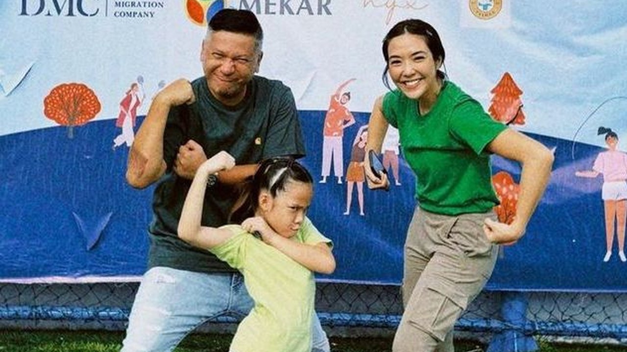 Ini 8 Potret Gading Marten dan Gisella Anastasia Kompak Dampingi Gempi di Sports Day