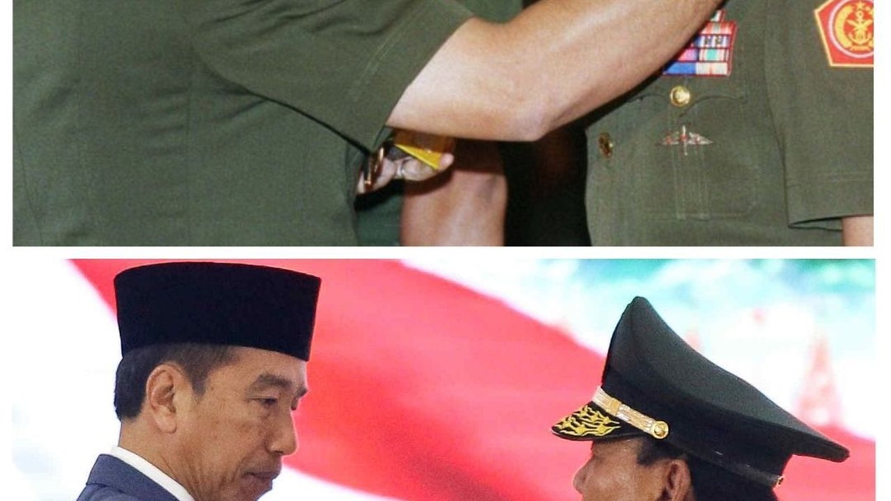 FOTO: Dua Momentum Prabowo dengan Seragam TNI: Dulu Pangkat Dicopot Wiranto, Kini Diberi Bintang 4 Jokowi