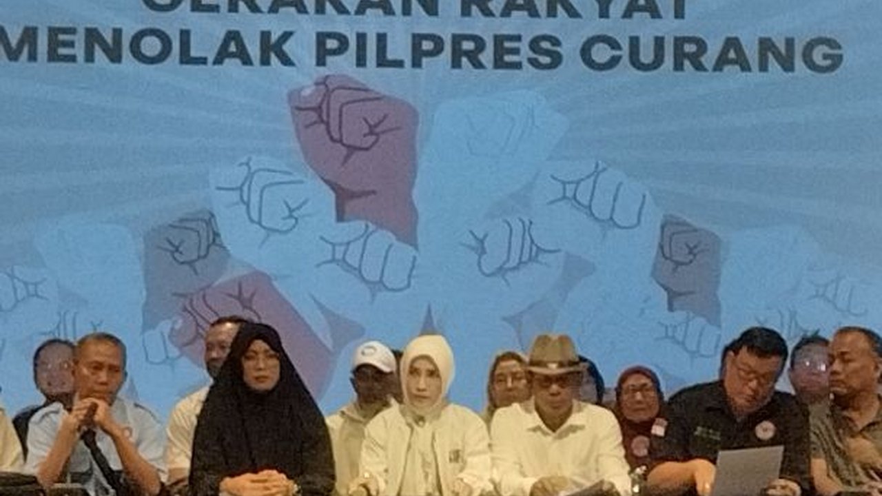 Relawan AMIN dan Ganjar-Mahfud Berkumpul Tolak Hasil Pilpres, Minta DPR Lengserkan Jokowi