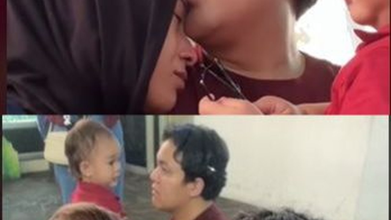 Momen Perpisahan Suami yang Bekerja Jauh dari Anak Istrinya Ini Viral, Bikin Haru