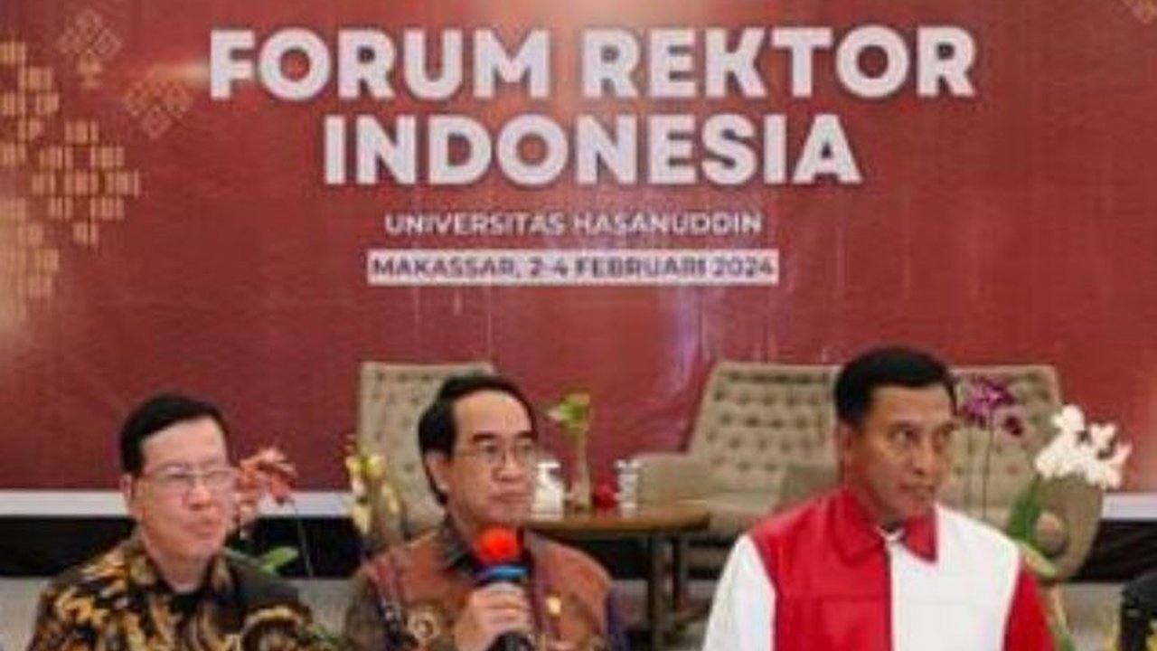 Forum Rektor Indonesia Serukan Pemilu Damai dan Hentikan Provokasi