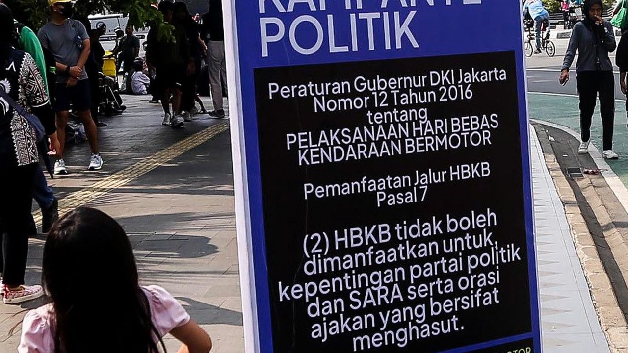 Masa Tenang Pemilu, CFD Tanggal 11 Februari Bakal Ditiadakan Sementara