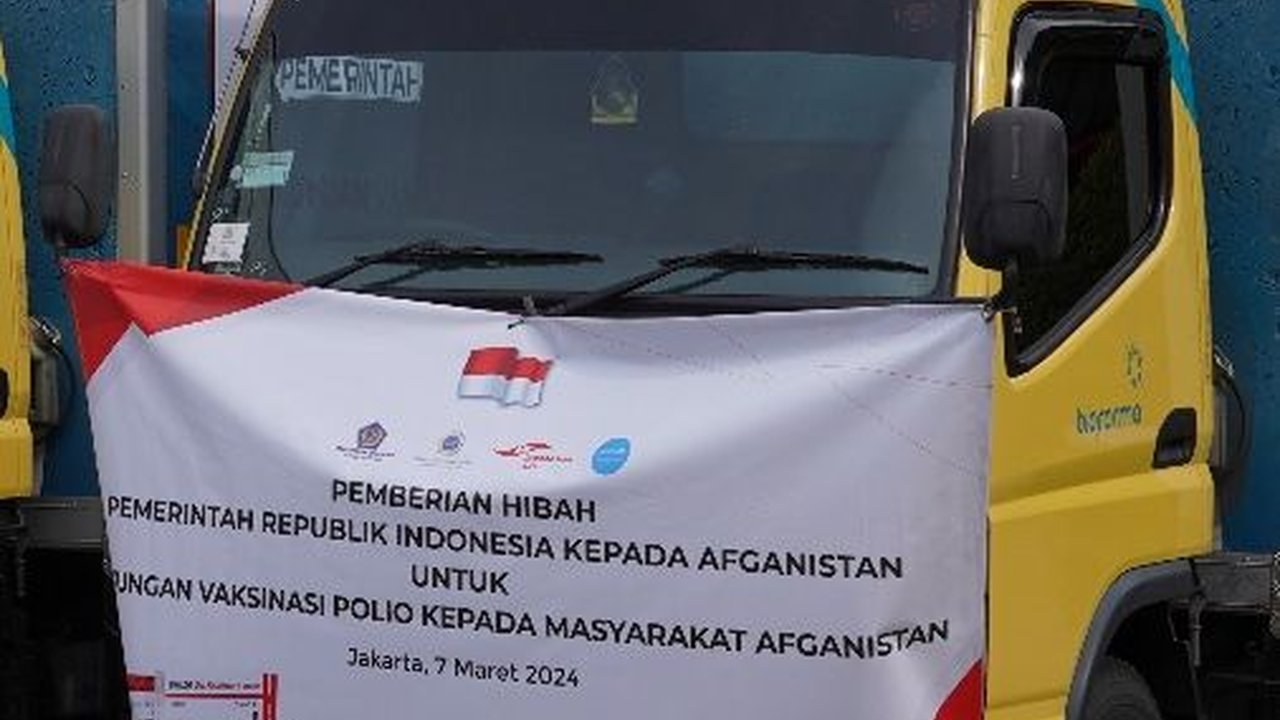 Indonesia Kirim 10 Juta Vaksin Polio untuk Anak-Anak Afganistan