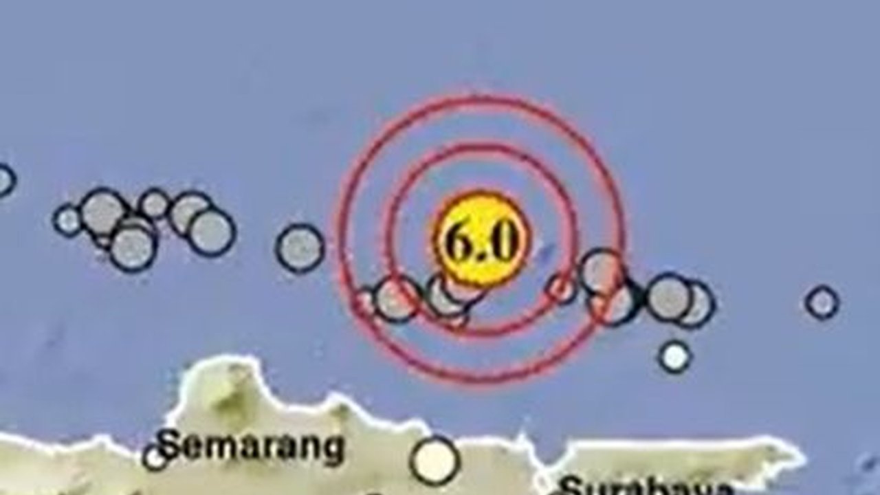 Gempa Magnitudo 6 Guncang Tuban, Getaran Terasa sampai Semarang, Blora dan Pekalongan