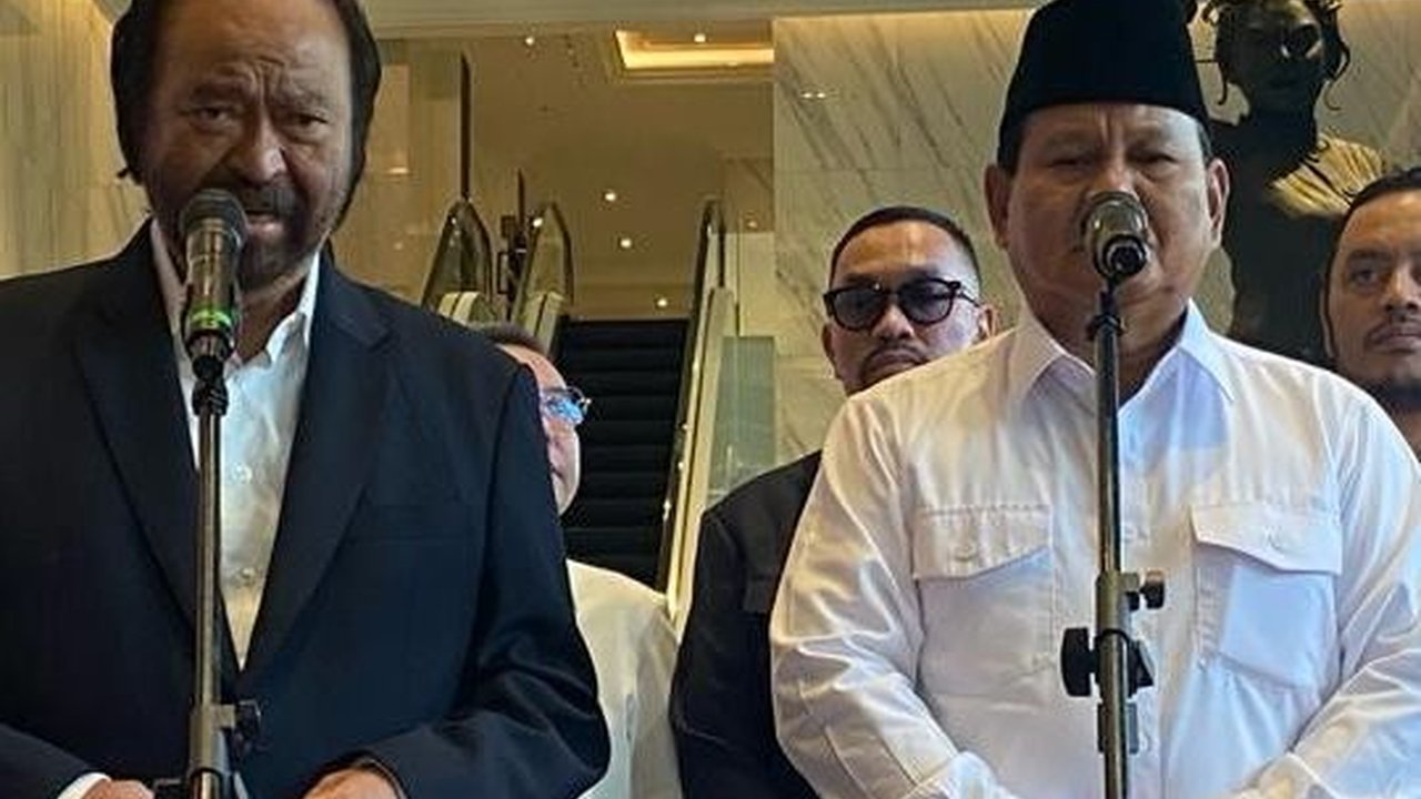 Surya Paloh Sapa Prabowo: Kami Kedatangan Presiden Terpilih