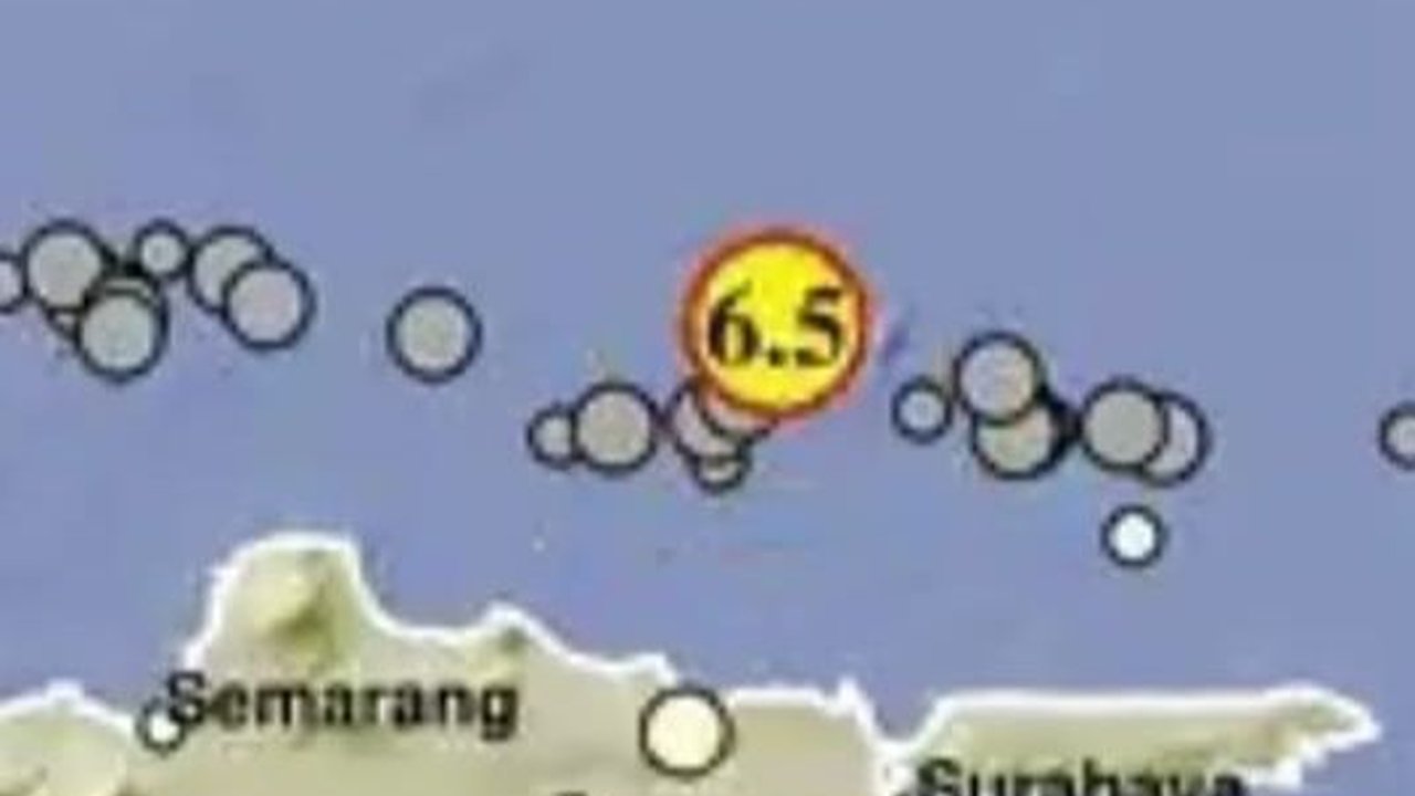 Gempa Kedua di Tuban Magnitudo 6,5 Terasa di Jateng, Jakarta, Hingga Kalsel