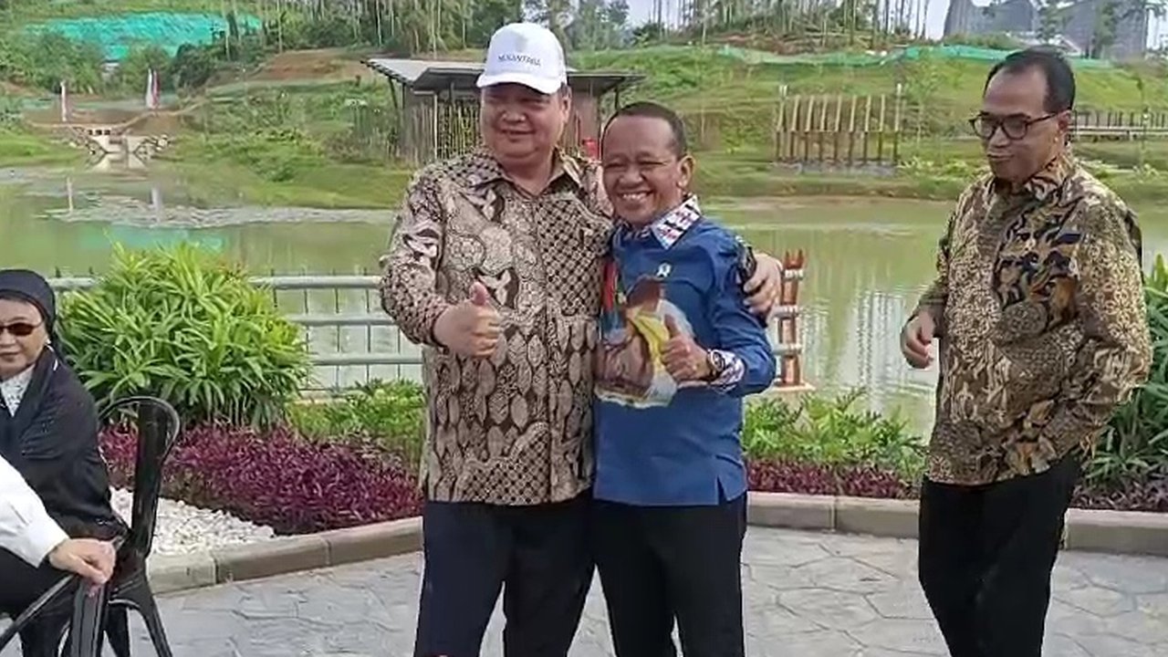 Airlangga dan Bahlil di IKN