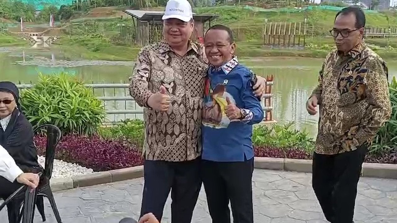 Airlangga dan Bahlil di IKN