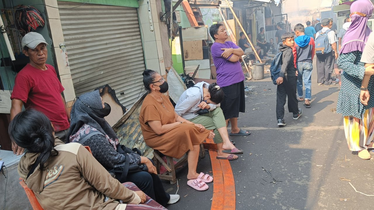 Warga korban kebakaran Manggarai Tebet