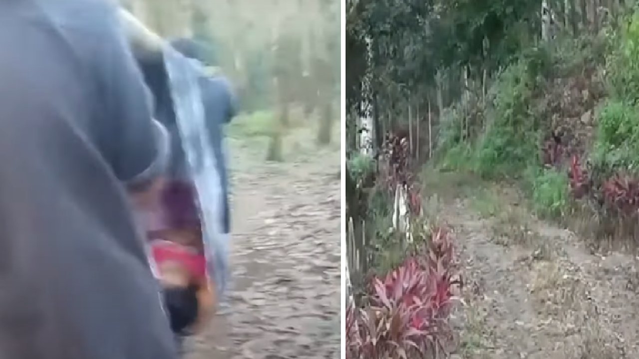 Akibat Jalan Rusak dan Tak Bisa Dilewati Kendaraan, Bocah Sakit Ini Terpaksa Ditandu Melintasi Hutan