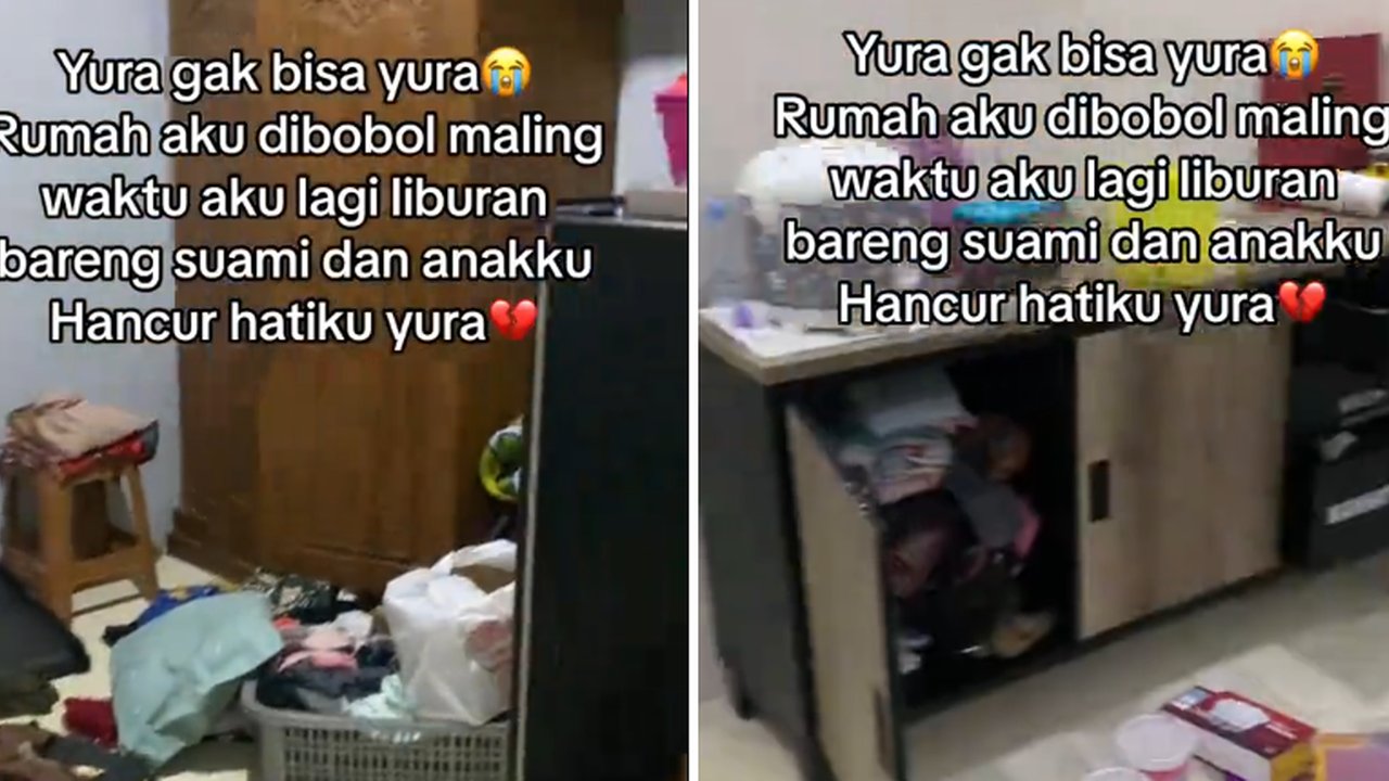 Bikin Nyesek, Wanita Ini Perlihatkan Rumahnya Dibobol Maling saat Liburan Bareng Suami dan Anak
