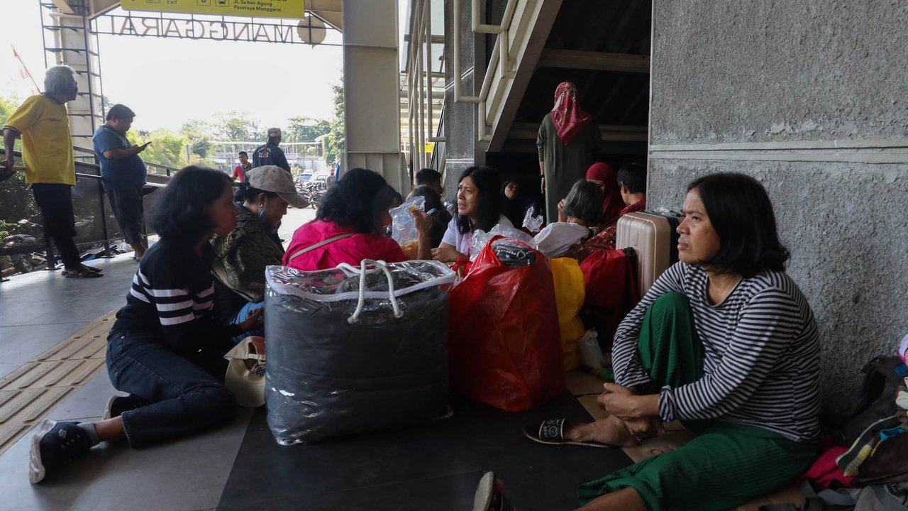 Warga korban kebakaran Manggarai Tebet