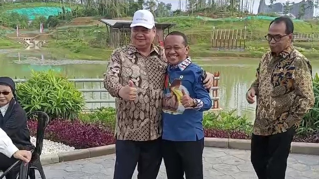 Airlangga dan Bahlil di IKN