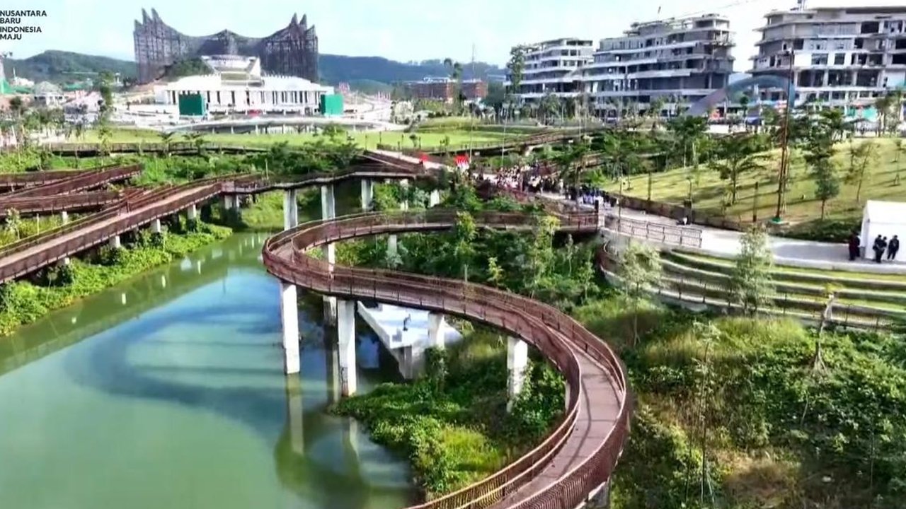 Jokowi Resmikan Plaza Seremoni Sumbu Kebangsaan IKN, Ini Filosofinya