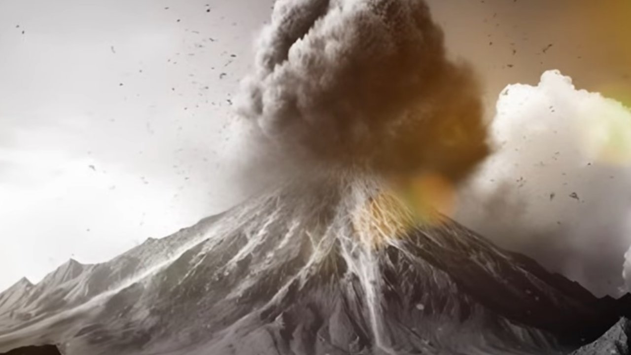 Ilustrasi Letusan Gunung Tambora