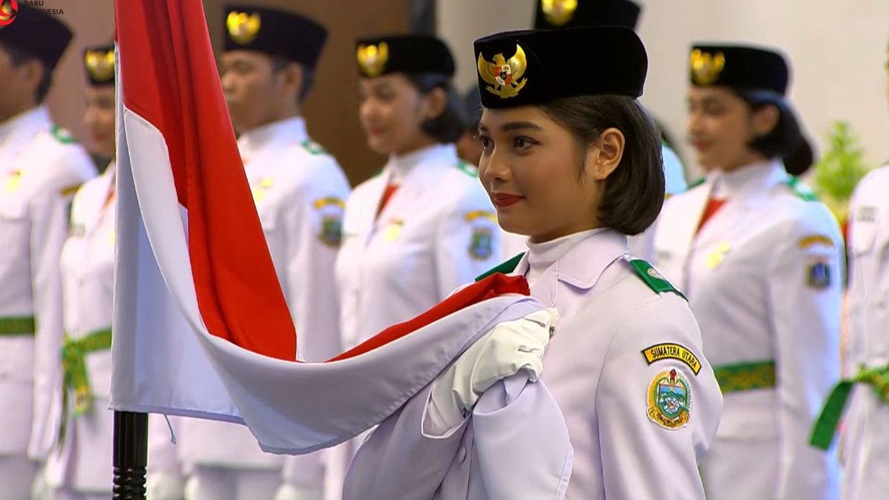 Sosok Violetha Agryka Sianturi, Siswi SMA N 1 Sibolga yang Jadi Pemimpin pada Upacara Pengukuhan Paskibraka di IKN