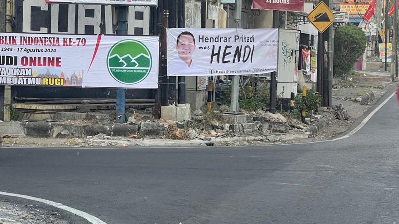 Jelang Pengumuman Rekomendasi PDIP, Spanduk 'Mas Hendi' Bertebaran di Solo