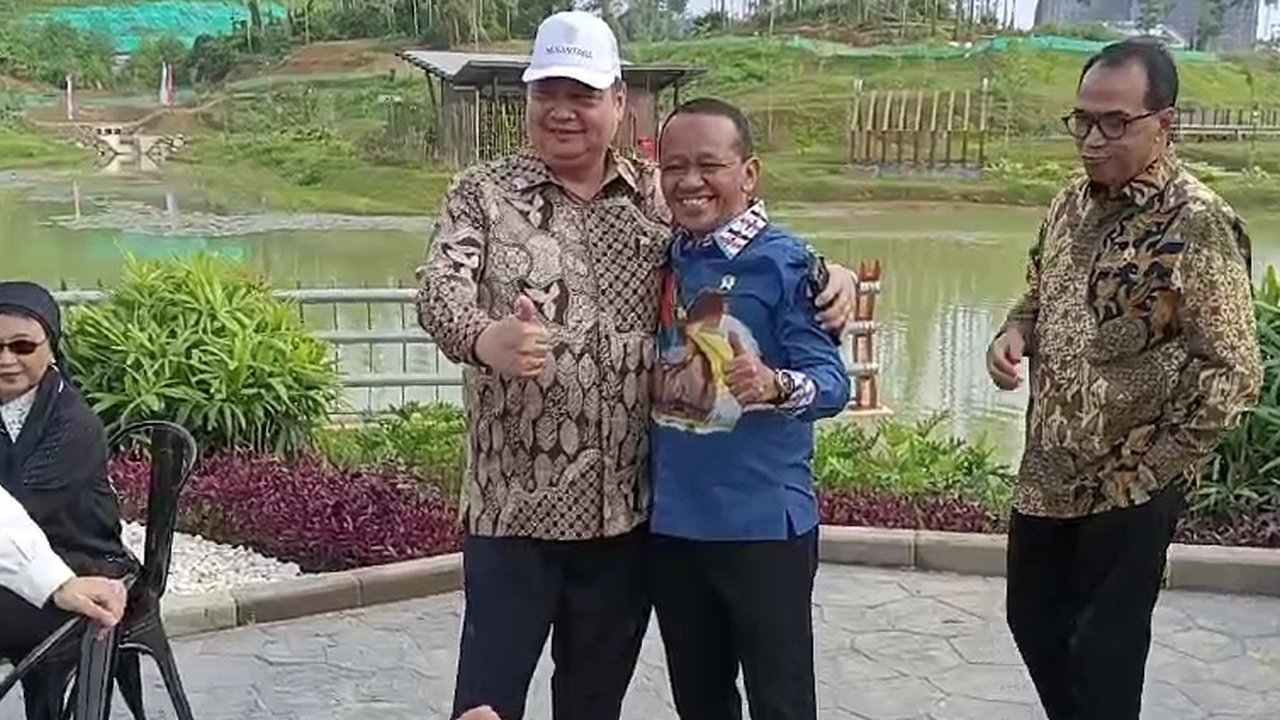 Airlangga dan Bahlil di IKN