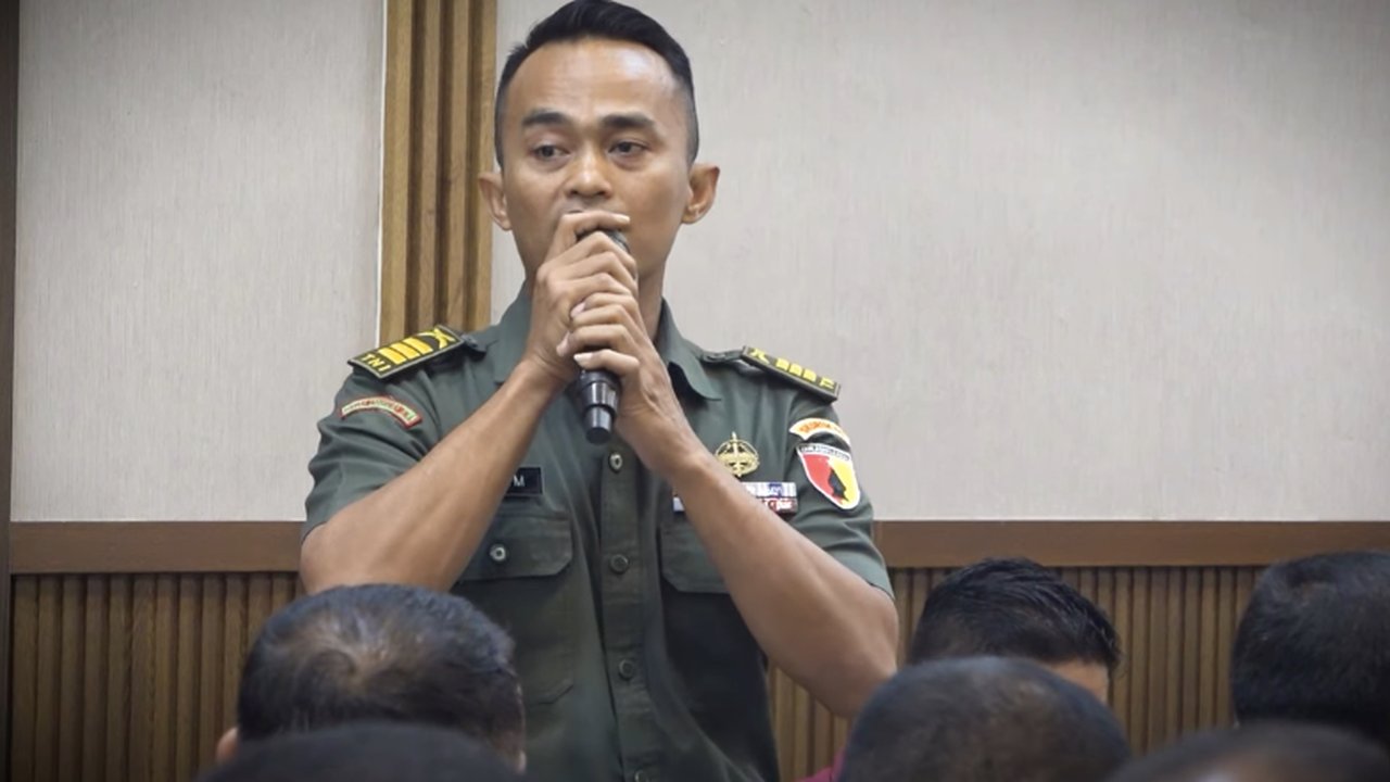 Depan Para Perwira TNI, Kapten Inf Andi Jelaskan Skema Judi Online 'Kita Harus Miliki Sifat Takut Kalah'