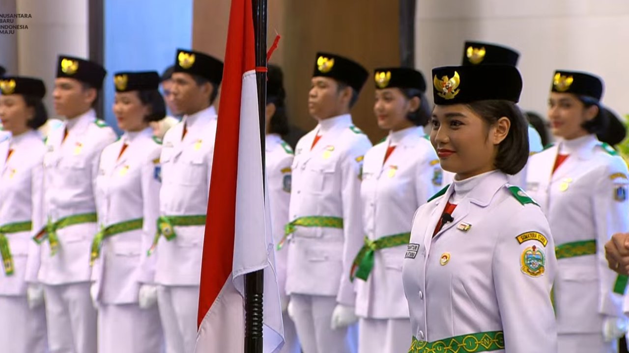 Sosok Violetha Agryka Sianturi, Siswi SMA N 1 Sibolga yang Jadi Pemimpin pada Upacara Pengukuhan Paskibraka di IKN