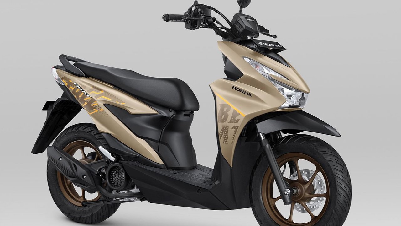 Honda BeAT Street tampil beda dengan bentuk roda lebih gambot. (AHM)