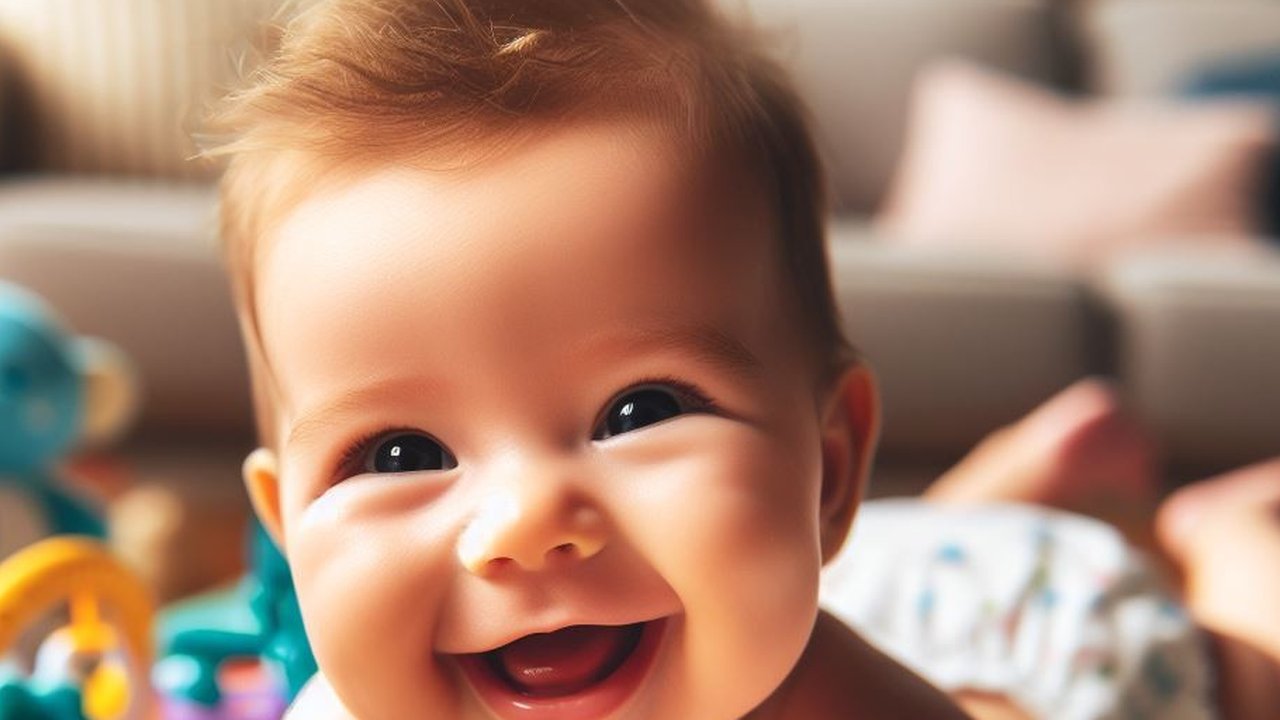Ilustrasi Bayi Melakukan Tummy Time