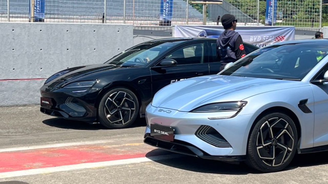 BYD Seal ramaikan pasar mobil listrik Indonesia. (Septian/Liputan6.com)