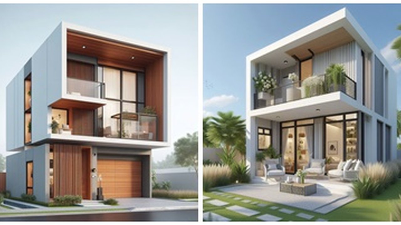 Desain Rumah 2 Lantai Minimalis Type 36