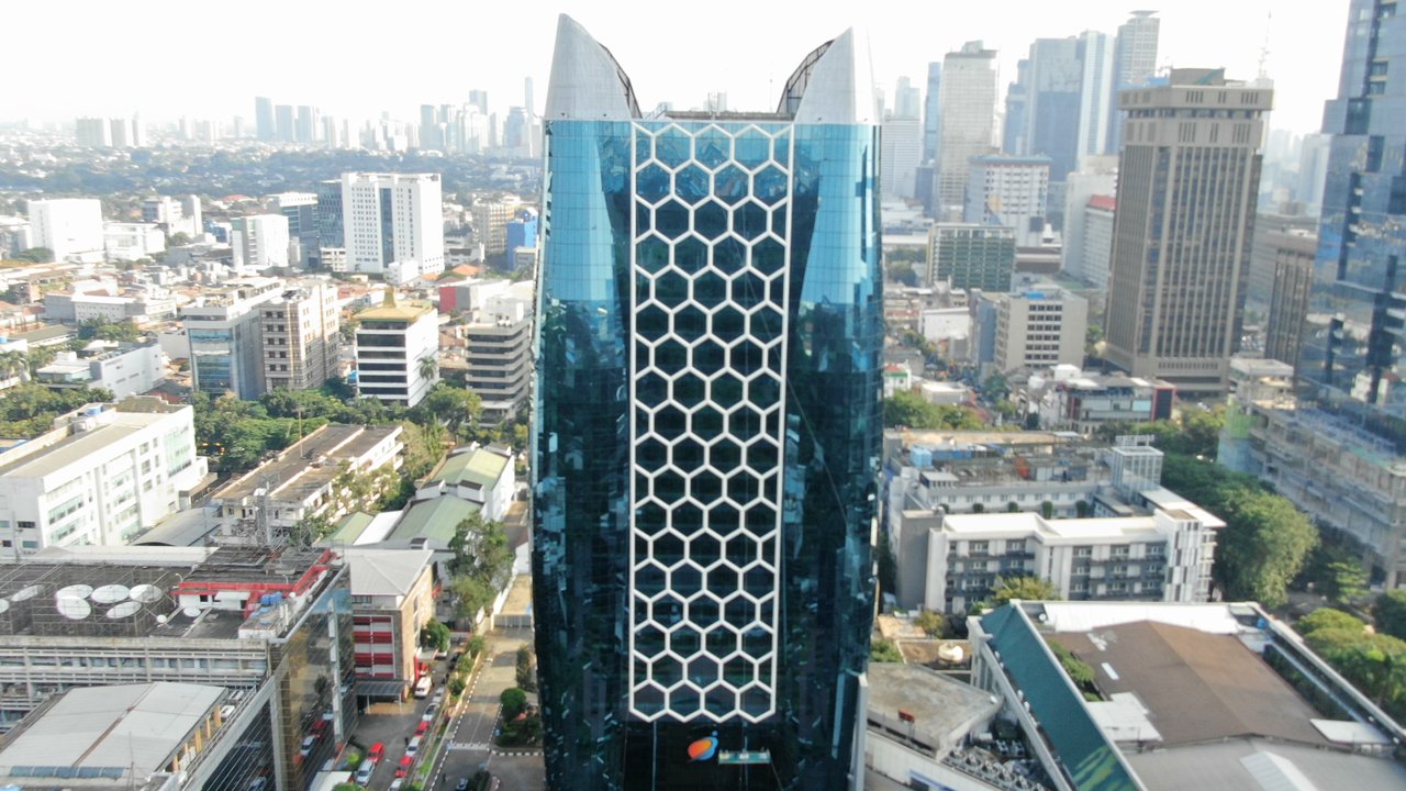 Gedung Kementerian BUMN akan menjadi perkantoran modern yang dilengkapi dengan bentuk facade yang ikonik. (Liputan6.com/Ilyas)