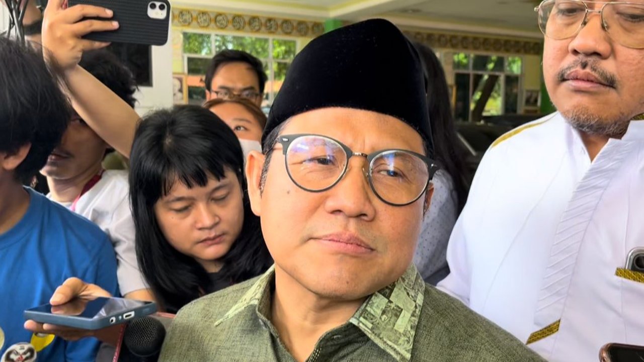 Ketua Umum PKB Abdul Muhaimin Iskandar alias Cak Imin saat berpidato dalam gelaran Uji Kelayakan dan Kepatutan bagi seluruh calon pimpinan DPRD Fraksi PKB se-Indonesia di Kantor DPP PKB, Jakarta Pusat, Minggu (21/7/2024). (Dok. Tim Media PKB)