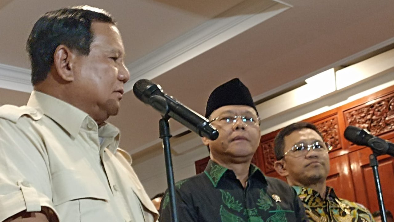 Prabowo bertemu Plt Ketum PPP Mardiono