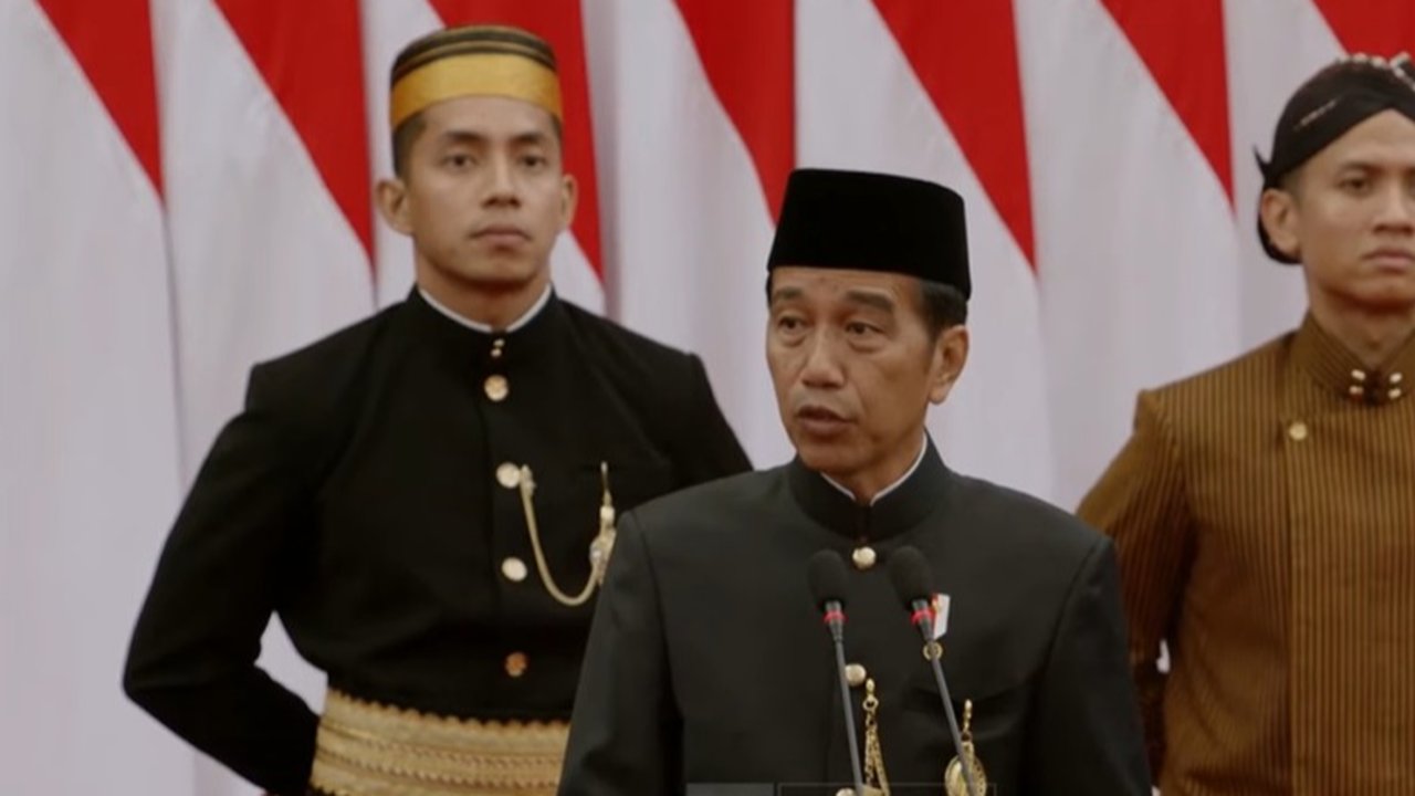 Presiden Jokowi Pidato di DPR/MPR Jelang Upacara HUT ke-79 RI