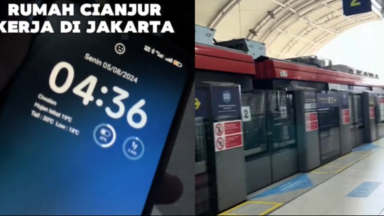 Naik Bis hingga LRT, Perjalanan Pria Bekerja dari Cianjur ke Jakarta Ini Curi Perhatian