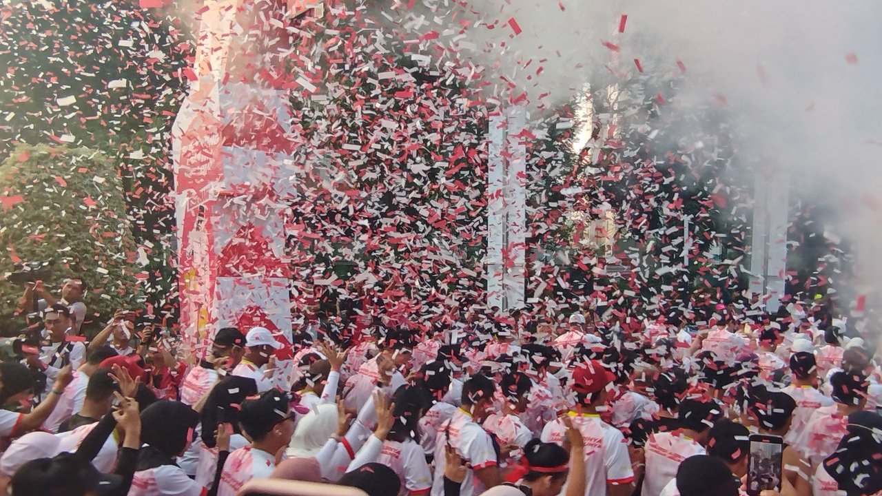 PDIP Gelar Soekarno Run di Plaza Timur Senayan