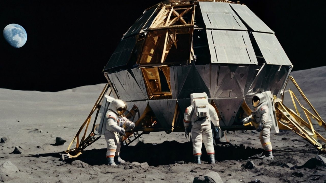 Astronot ISS mulai mencampur beton dengan tanah Bulan simulasi, langkah awal menuju pembangunan basis permanen di Bulan.