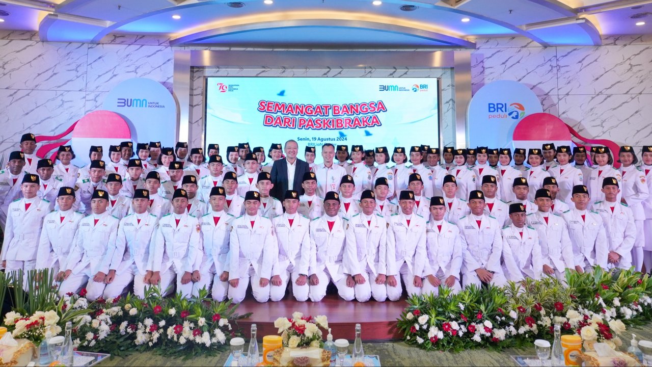 BRI berikan beasiswa bagi Paskibraka tingkat pusat