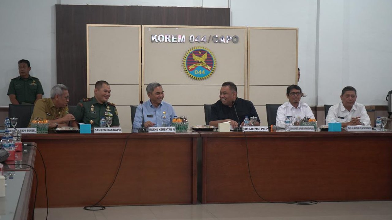 Rakor percepatan pompanisasi dan Pertambahan Areal Tanam di Palembang