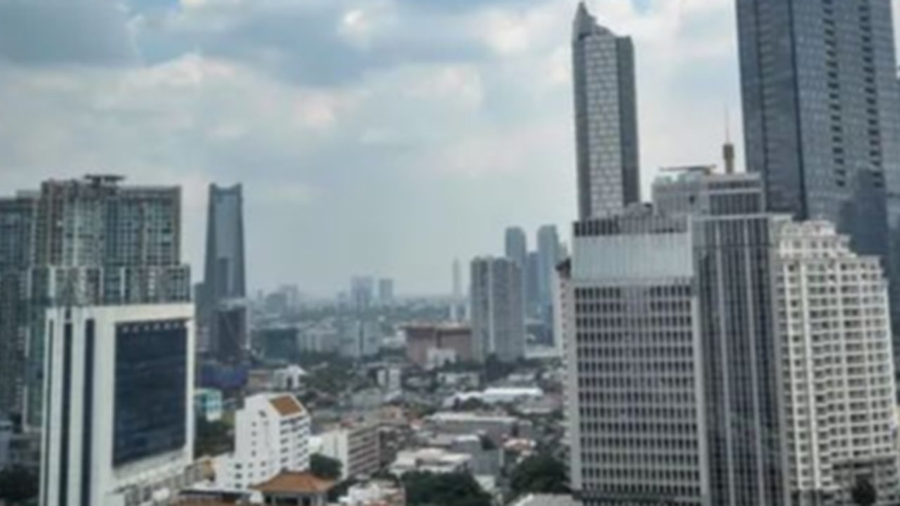 Ilustrasi gedung perkotaan, pertumbuhan ekonomi