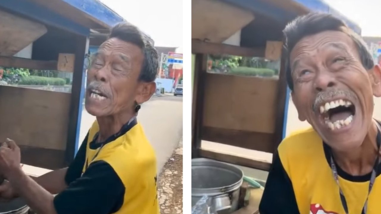 Mang Bilal tukang bubur viral di Sumedang