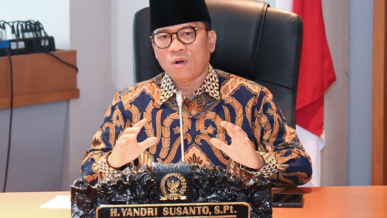 Wakil Ketua Umum PAN Yandri Susanto di Gedung DPR, Jakarta, Jumat (26/7/2024). (Foto: Istimewa).