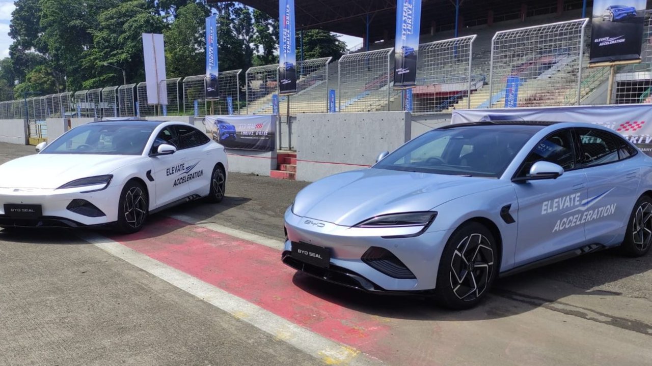 BYD Seal ramaikan pasar mobil listrik Indonesia. (Septian/Liputan6.com)