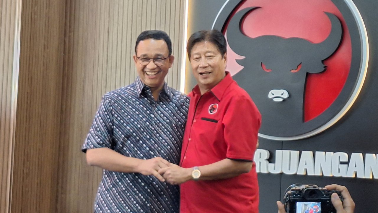 Anies Baswedan di DPD PDIP DKI